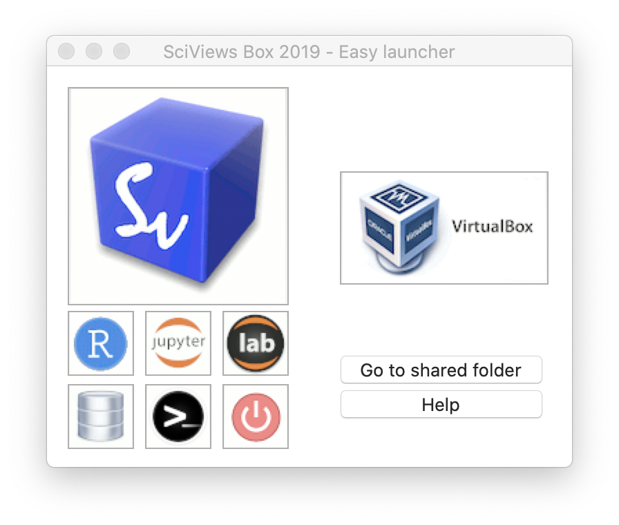 Lanceur rapide de la SciViews Box 2019